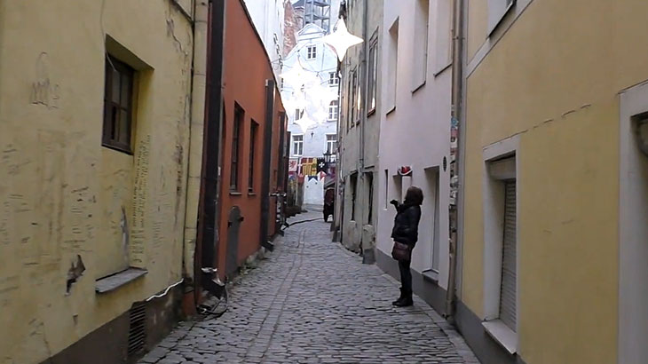 Самая узкая улица Риги