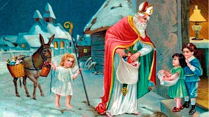 Николай Чудотворец в образе Санта-Клауса