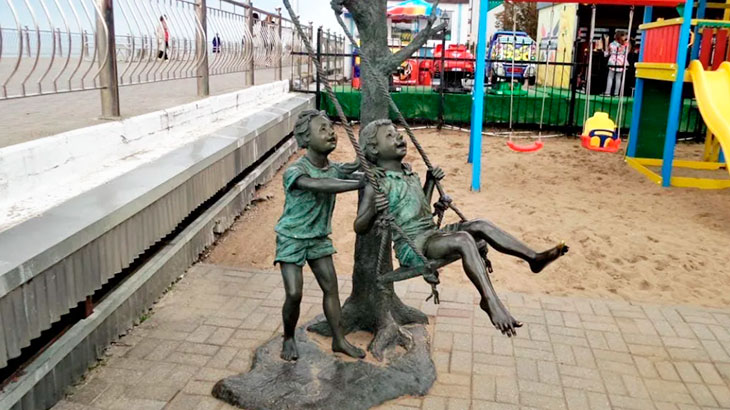 Скульптура дети Зеленоградск